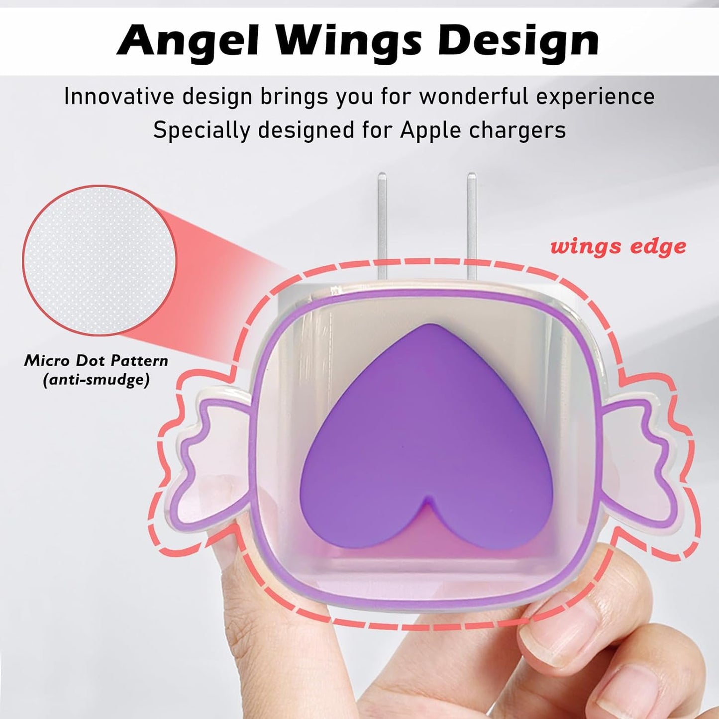 Protège Câble Type-C, chargeur avec Design de Cœur 3D Rose - informati