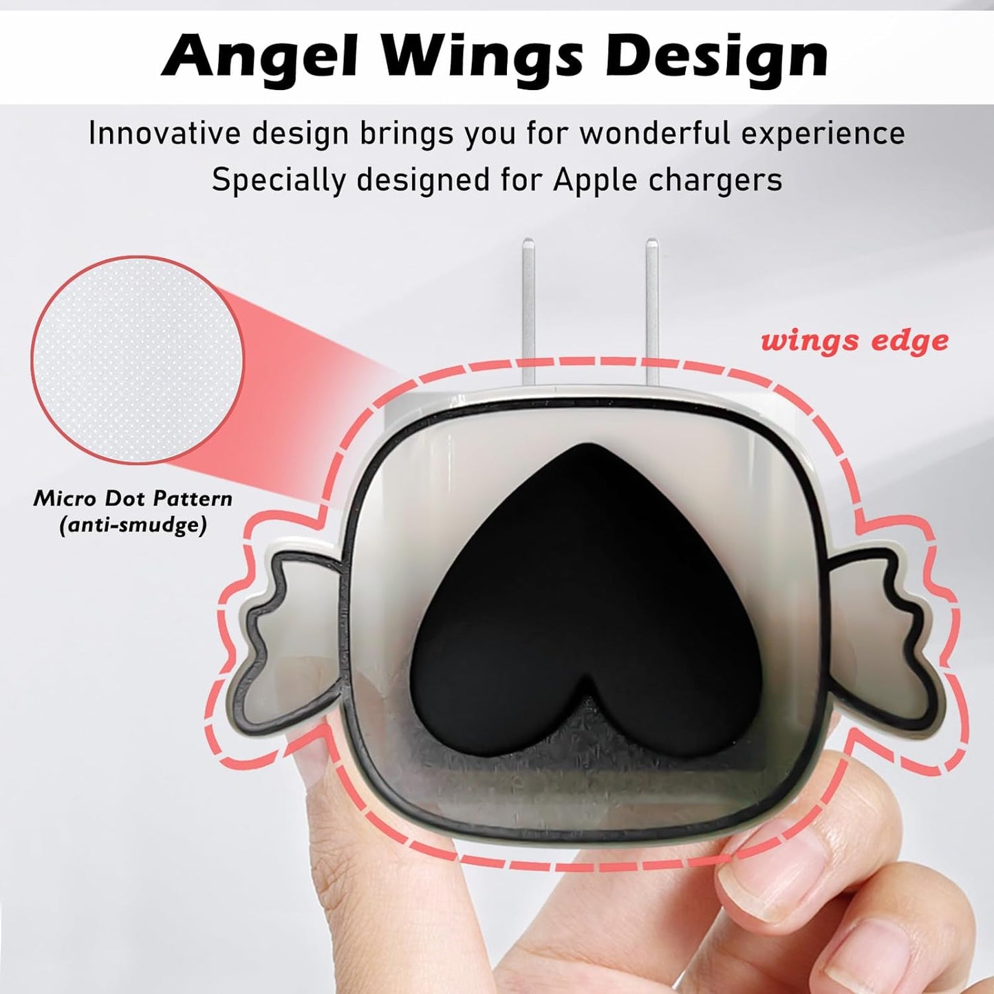 Protège Câble Type-C, chargeur avec Design de Cœur 3D Rose - informati