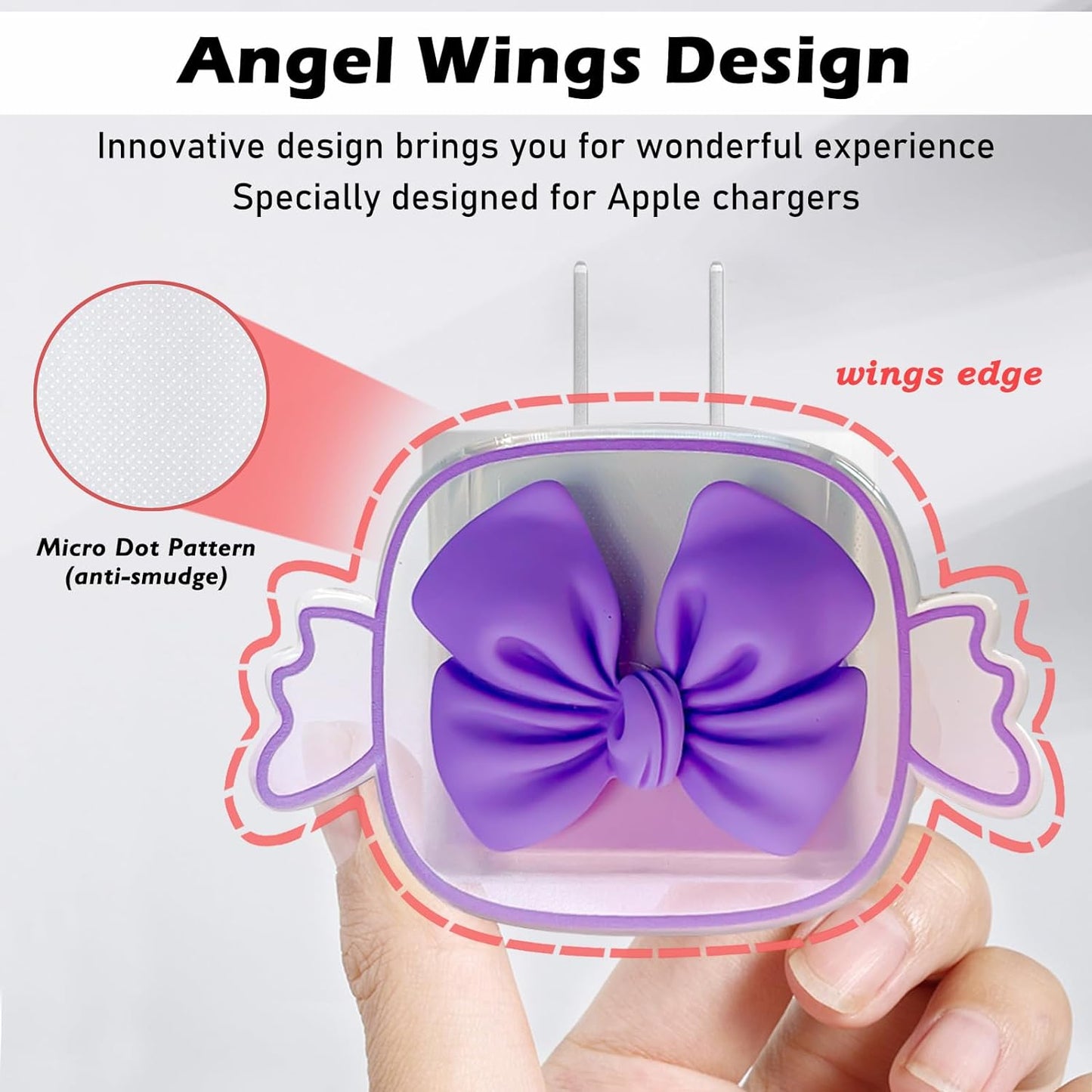 Protège Câble Type-C, chargeur avec Design de Cœur 3D Rose - informati