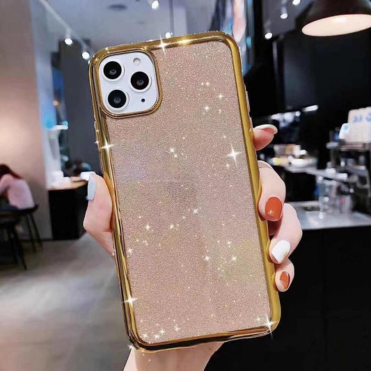 Glitter Electroplating Side Diamond Soft Phone Case - informati