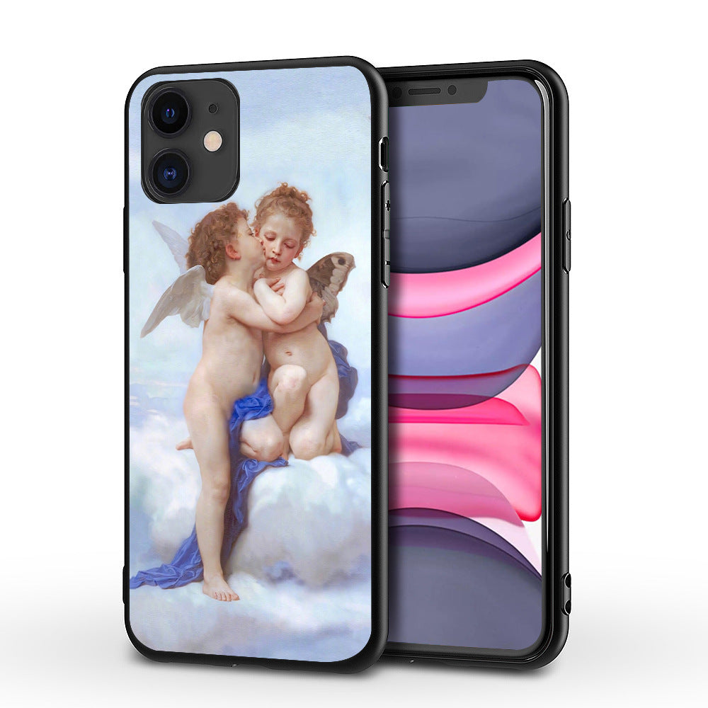 Angel Baby Oil Painting Phone Case - informati
