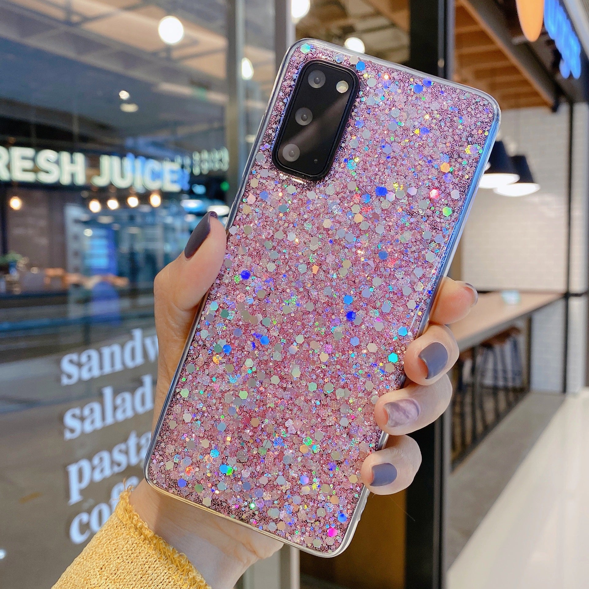 Samsung Epoxy Glitter Beaded Phone Case - informati