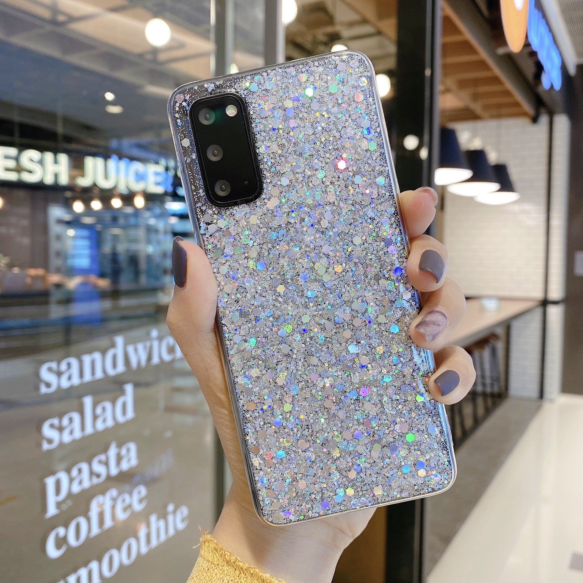 Samsung Epoxy Glitter Beaded Phone Case - informati