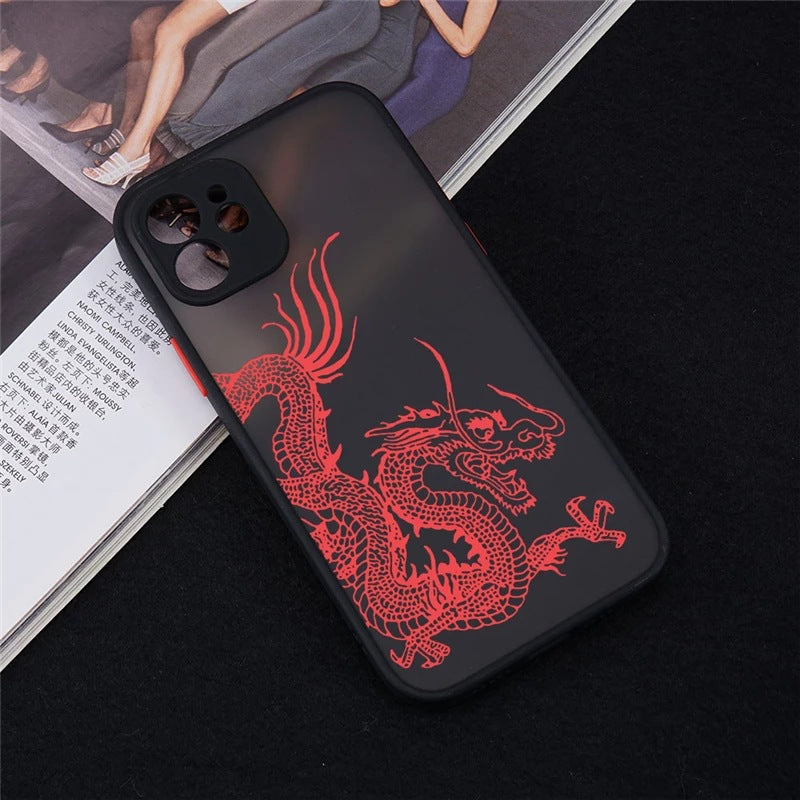 Dragon Pattern Skin Feel Suitable For Mobile Phone Case - informati
