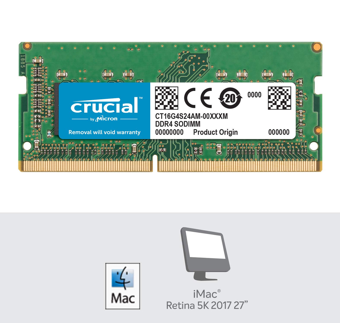 Crucial RAM 32GB Kit (2x16GB) DDR4 2400 MHz mémoire pc bureau