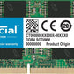 Crucial RAM 32Go Kit (2x16Go) DDR4 3200MHz CL22 (ou 2933MHz ou 2666MHz) mémoire portable