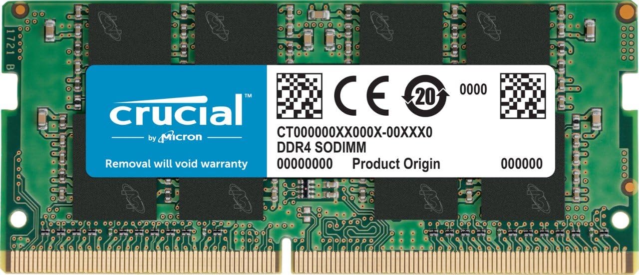 Crucial RAM 32Go Kit (2x16Go) DDR4 3200MHz CL22 (ou 2933MHz ou 2666MHz) mémoire portable