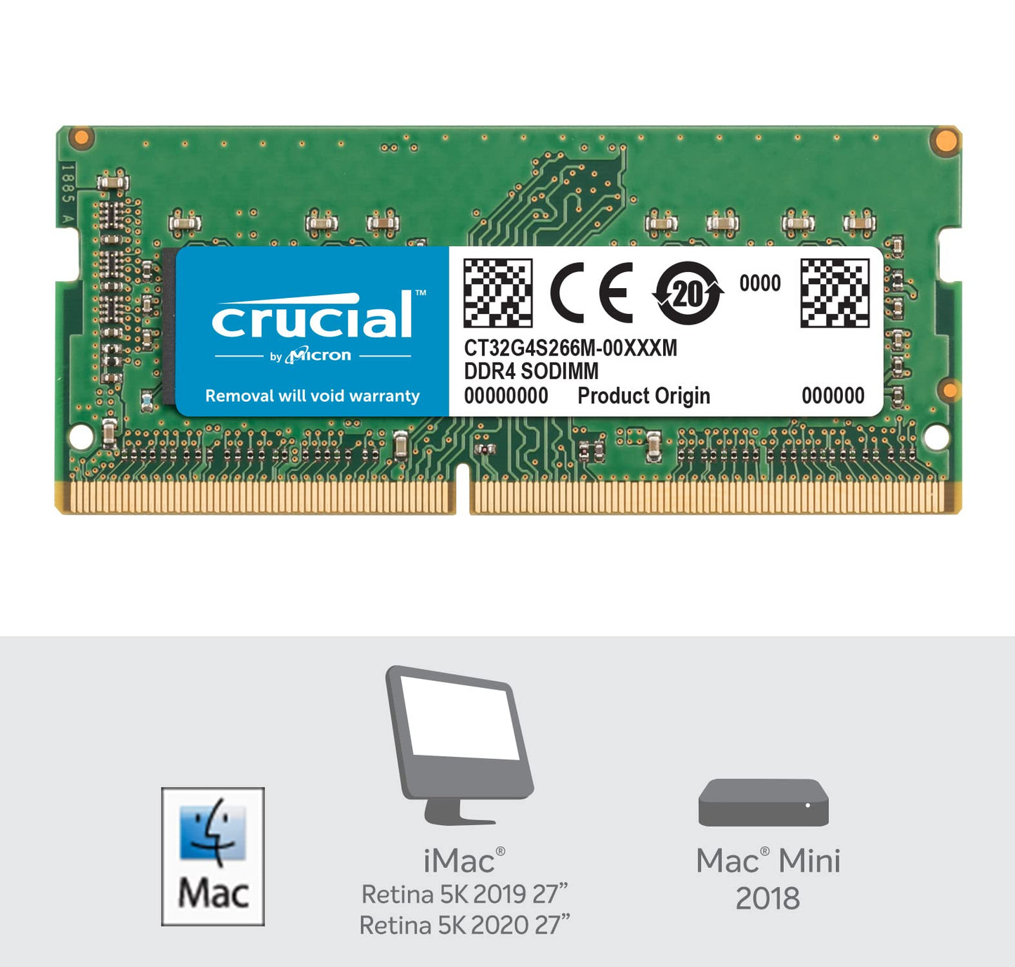 Crucial RAM 32GB Kit (2x16GB) DDR4 2400 MHz mémoire pc bureau