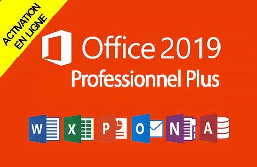 Microsoft Office 2019 Professional Plus | Clé d'Activation à vie, et en ligne | 1 PC - informati