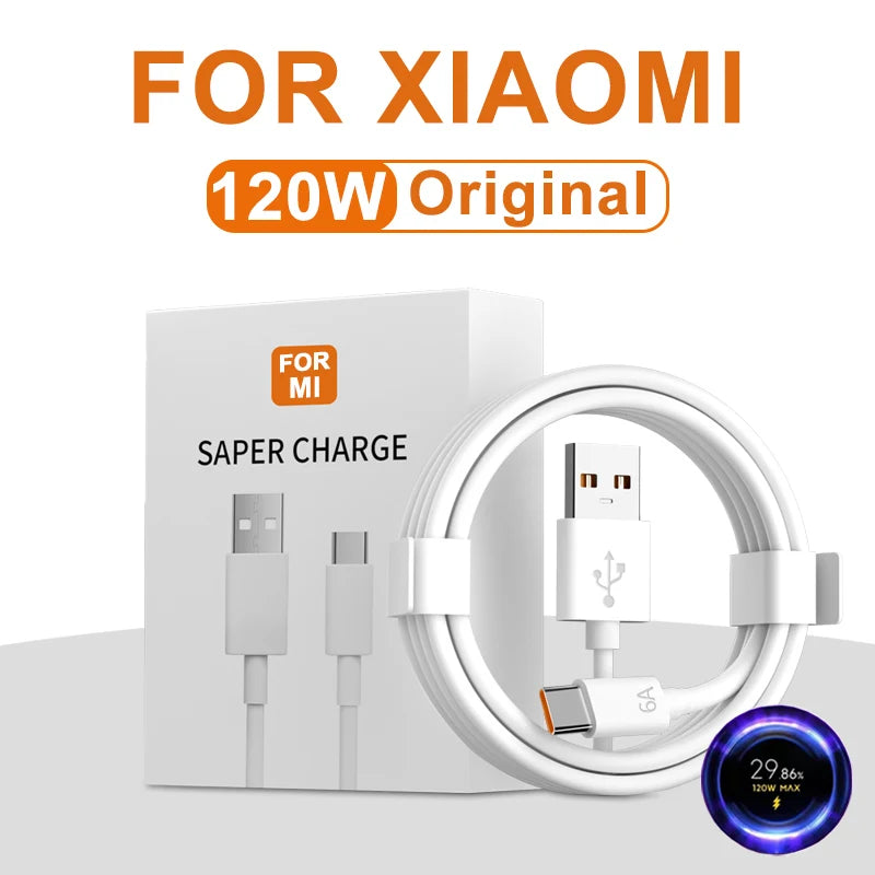 Chargeur rapide câble USB Type C Xiaomi Mi