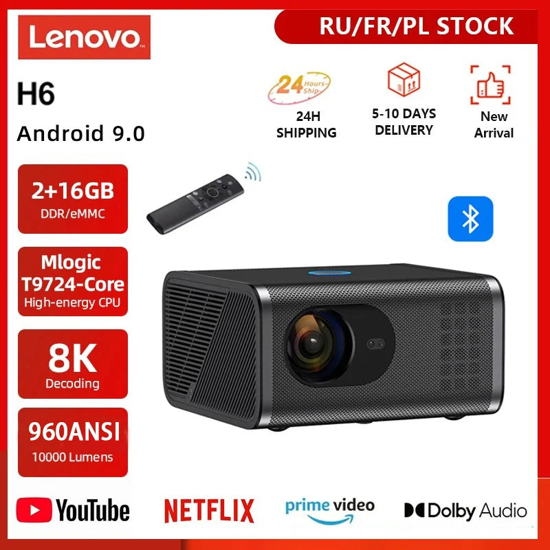 Projecteur Lenovo H6 8K Full HD 960 Lumens