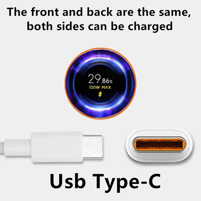 Chargeur rapide câble USB Type C Xiaomi Mi