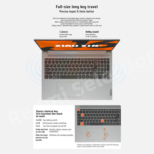 Lenovo Laptop Xiaoxin 16 Slim AMD R7 8845H