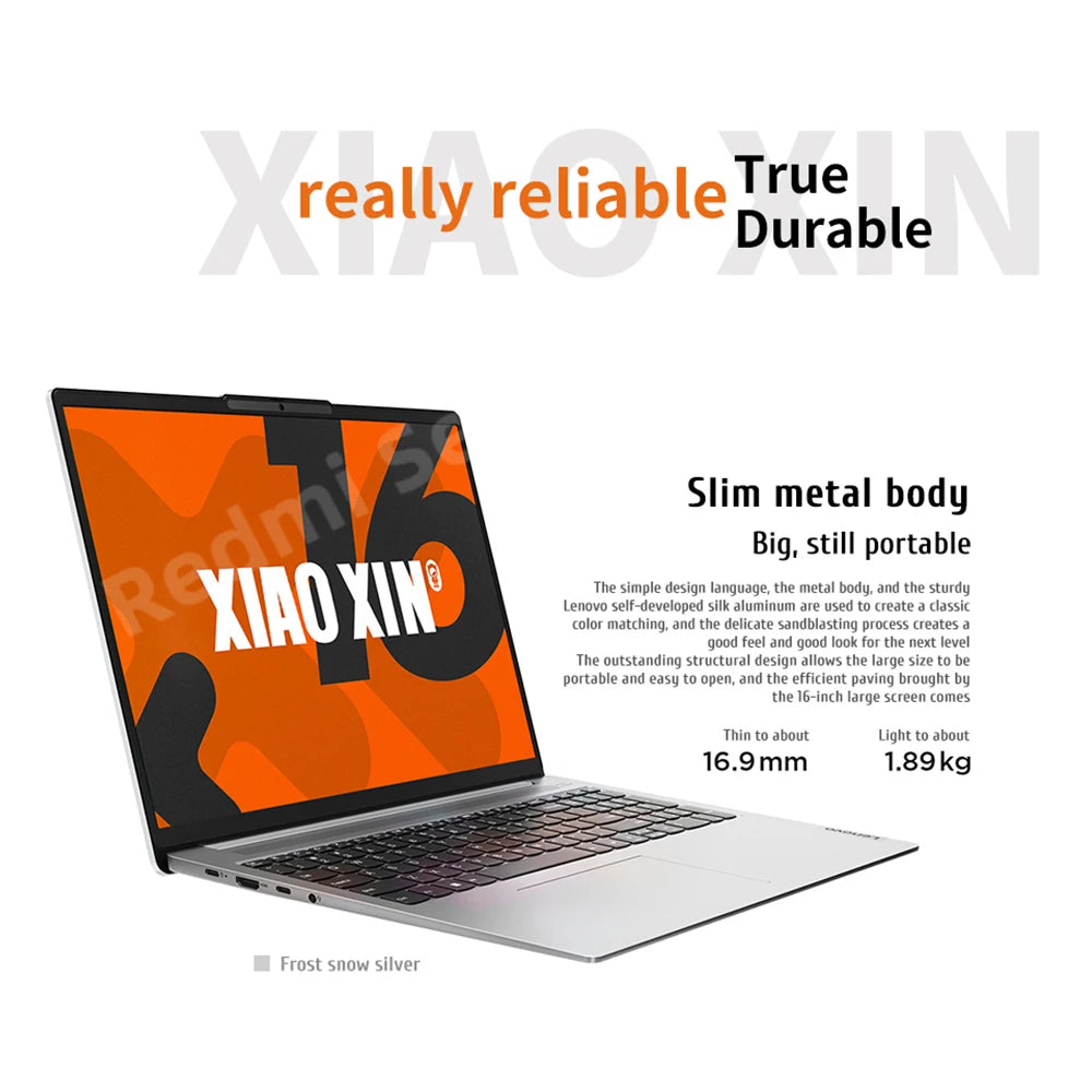 Lenovo Laptop Xiaoxin 16 Slim AMD R7 8845H