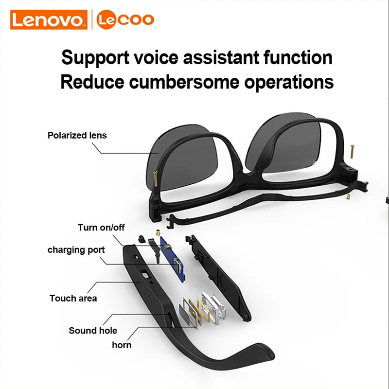 Lenovo C8 Smart Wireless Bluetooth Sunglasses Headphone