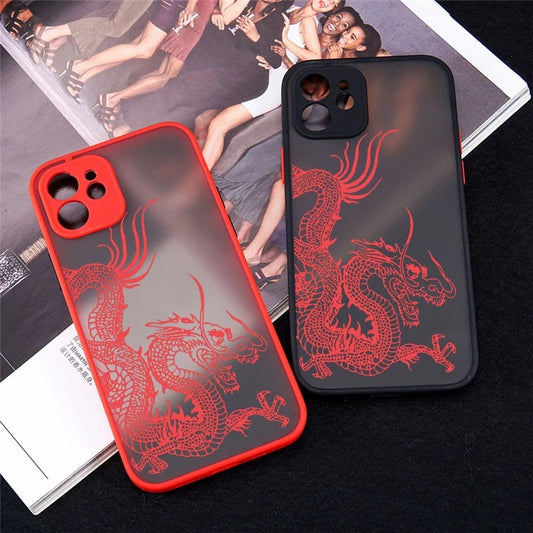 Dragon Pattern Skin Feel Suitable For Mobile Phone Case - informati