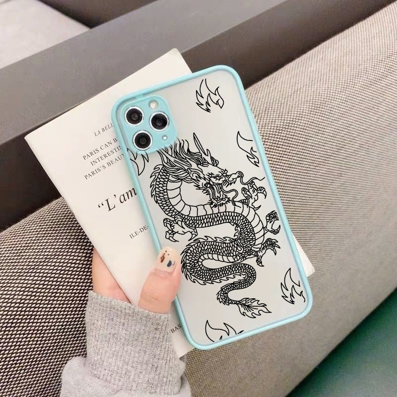 Frosted Mobile Phone Case Line Dragon - informati