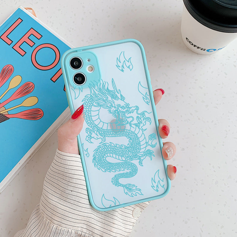 Frosted Mobile Phone Case Line Dragon - informati