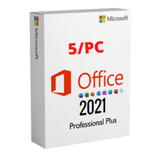 Microsoft Office 2021 Professional Plus | 5 PC | Clé d'Activation à vie, et en ligne - informati